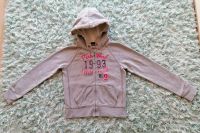 H&M ❤ Sweatjacke, Kapuze, grau/pink ❤ Gr. 122 Bayern - Bernhardswald Vorschau