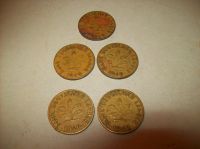 Seltene 10 Pfennig Münzen 5  von 1949 und 13 von 1950 Rheinland-Pfalz - Kruchten Vorschau