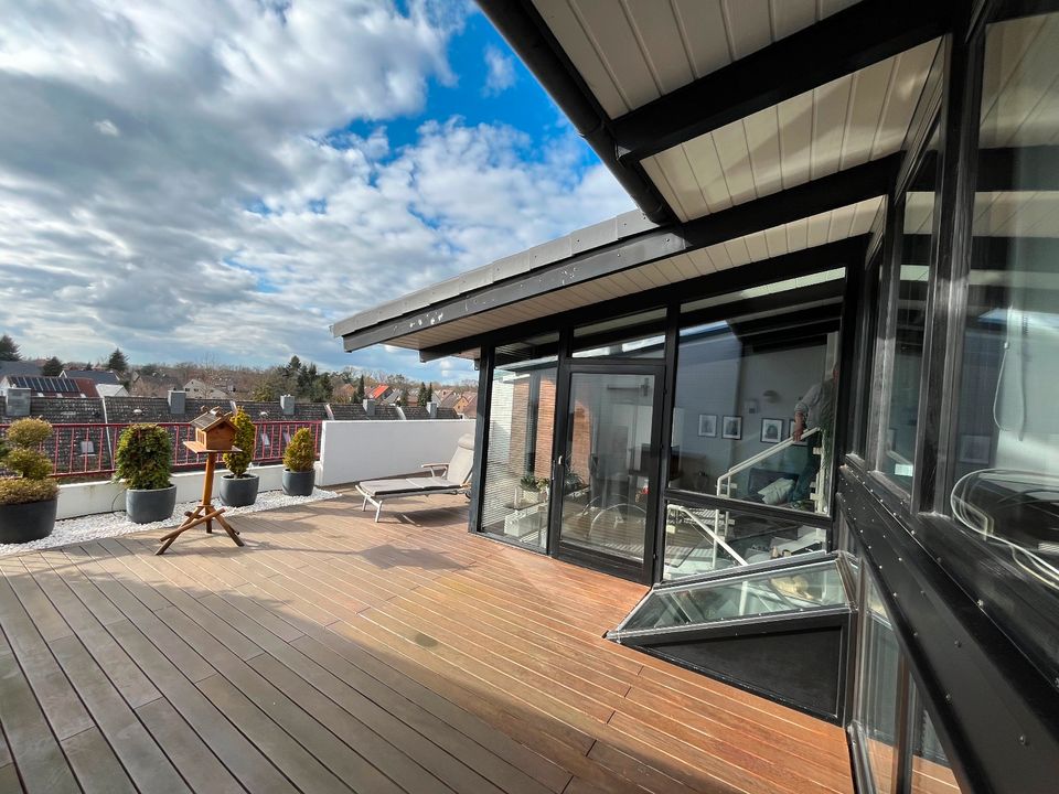 Split-level-Penthouse über den Dächern Gifhorns mit Kamin, Dachgarten, 2 Loggien + Garage in Gifhorn