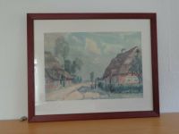 Bild Aquarell -original- ländliches Motiv nordischer Stil Rheinland-Pfalz - Weisenheim am Berg Vorschau