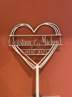 Cake Topper Herz/ Hochzeit/ personalisiert Bayern - Kirchdorf i. Wald Vorschau