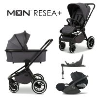 Moon RESEA+ - 4in1 Kinderwagen-Set - Anthrazit - inkl. Babywanne + Sportsitz + Cybex Cloud T i-Size + Base T + XXL-Zubehörpaket - NEU Hessen - Fulda Vorschau