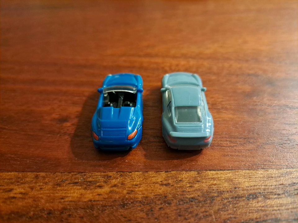 Porsche Modellautos / Cabriolet aus dem Ü-Ei je 4€ in blau / grau in Stuttgart