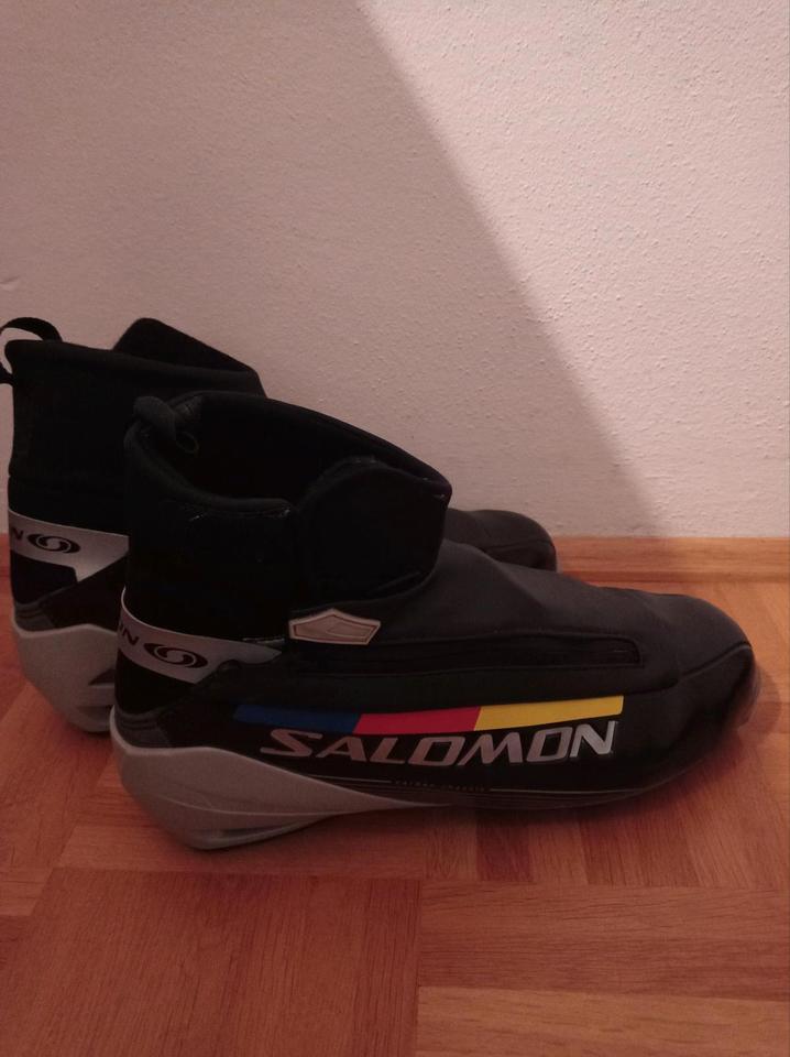 Salomon Klassik Carbon Chassis Langlauf Schuhe Größe 44 2/3 in Marktoberdorf