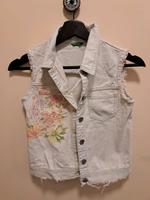 jeansweste in Weiß gr XS  von Benetton Hamburg - Altona Vorschau