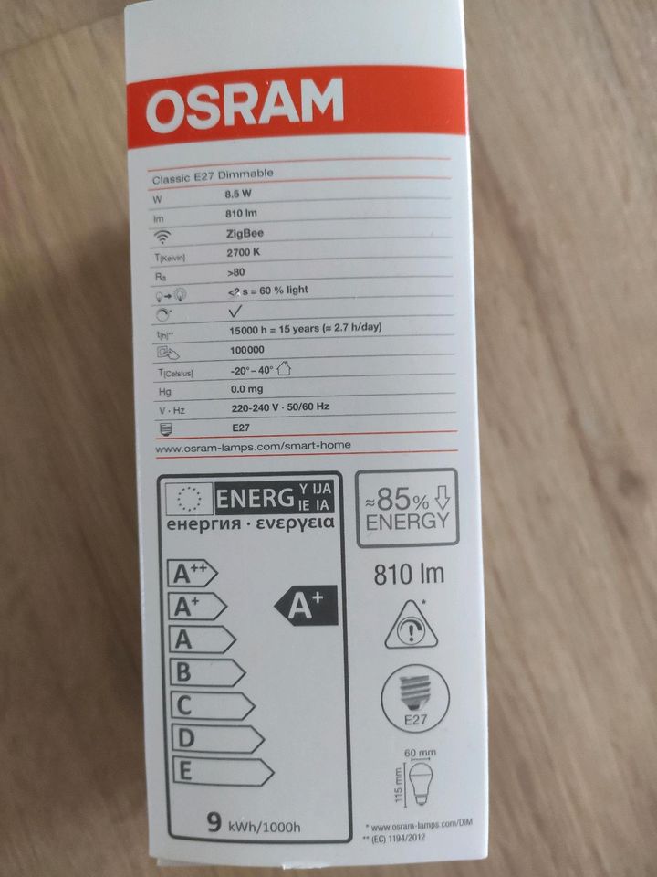 Osram Smart Plus E27 Dimmable Zigbee White in Leonberg