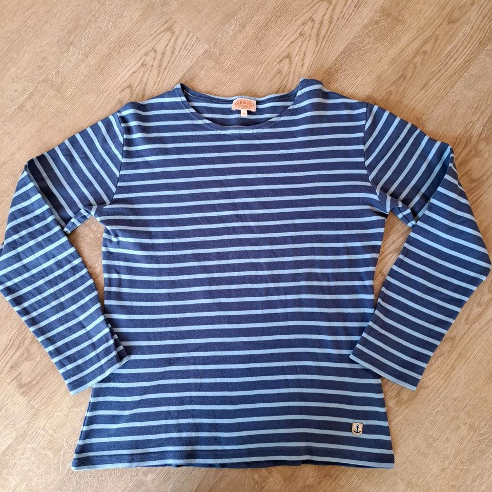 Sweatshirt AmorLux Gr 3 (42/L) blau/hellblau in Heiligenhafen 
