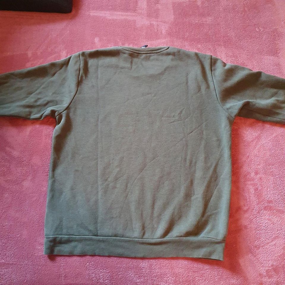 Adidas Sweater Sweat Pulli Pullover - grün khaki - Gr. L 40 in Ennepetal