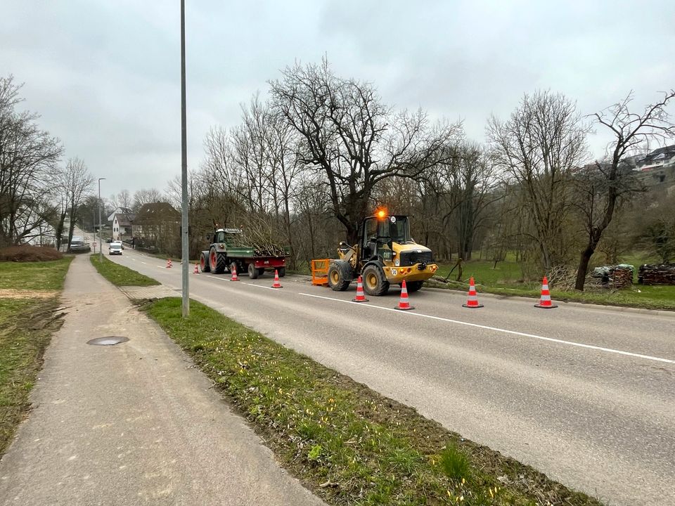 Verkehrssicherung, Baustellensicherung, Absperrungen in Markgröningen