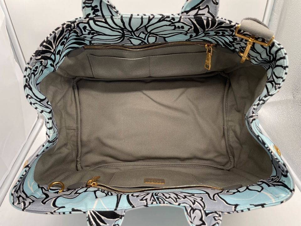 Prada Tote Bag Canepa Tasche Canvas blau Neu in Simmozheim