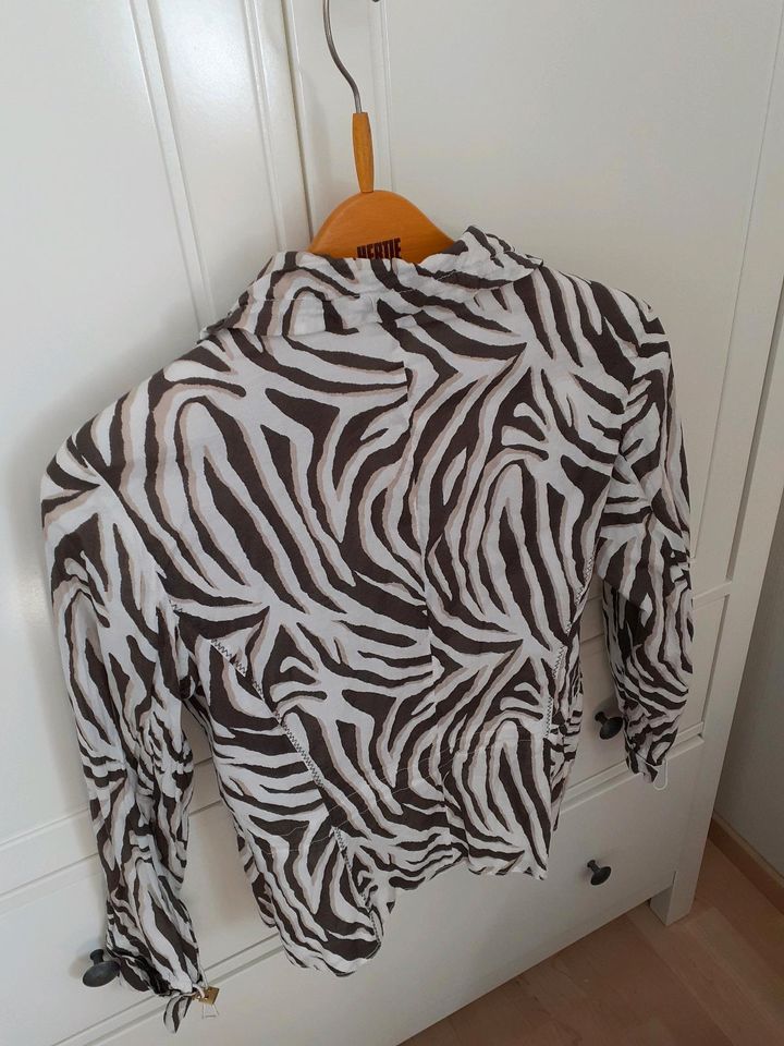 Jacke mit Zebramuster Gerry Weber braun weiß in Schenefeld