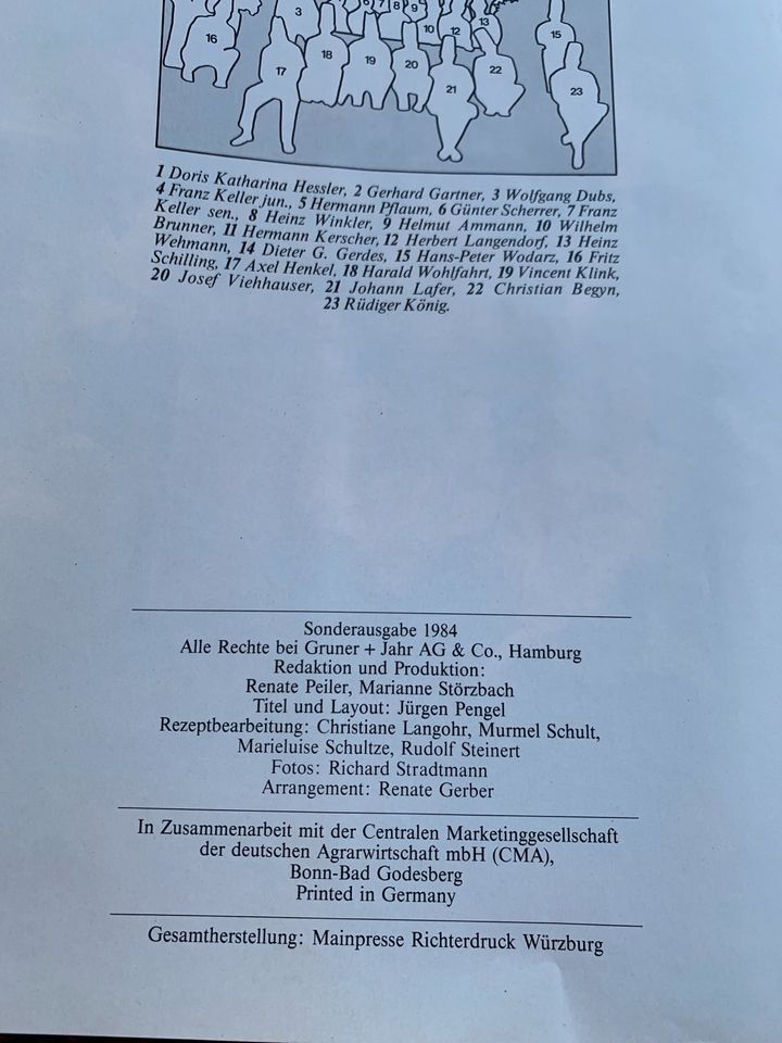 Das große Kochbuch deutscher Köche 1984 in Braunschweig