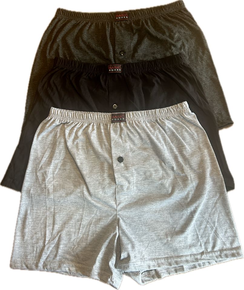 3 x Boxershorts 100% Baumwolle Unterwäsche Unterhose M bis 7XL in Viersen