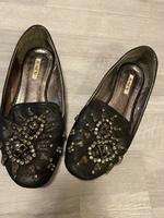 Ballerina mit Totenköpfen, schwarz/dunkelgrau, Gr 38 Bayern - Fürth Vorschau