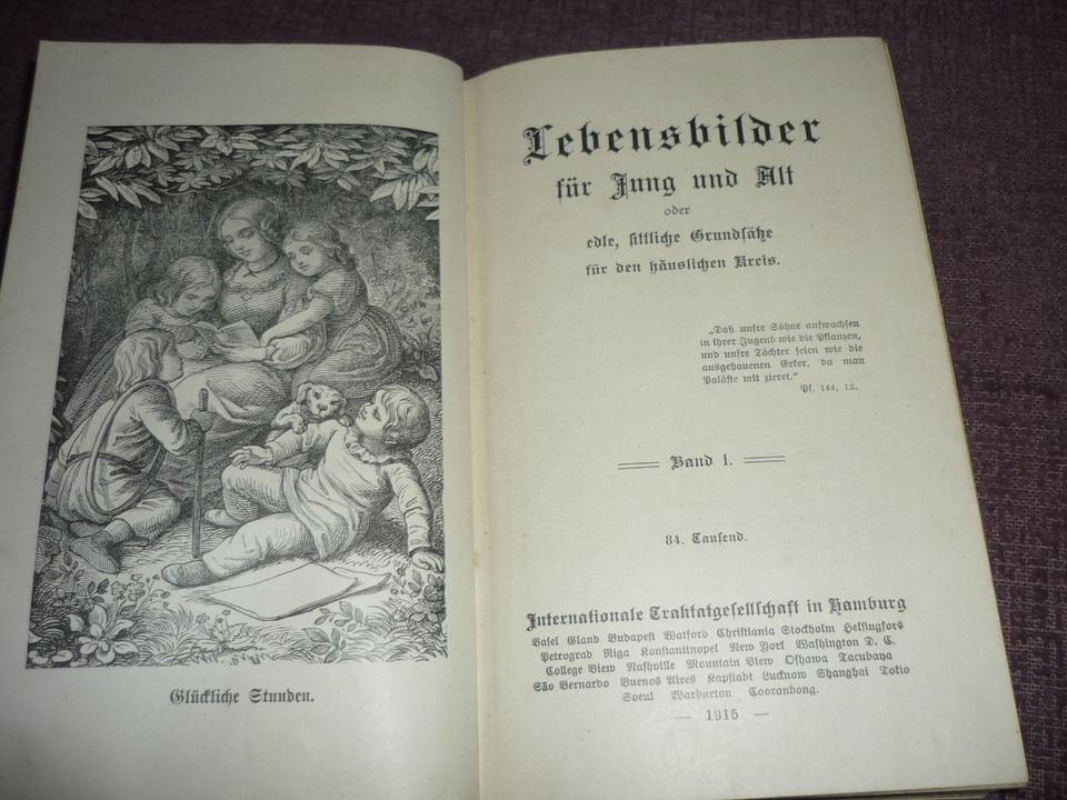 Lebensbilder für Jung & Alt - Edle sittliche Grundsätze von 1915 in Plauen