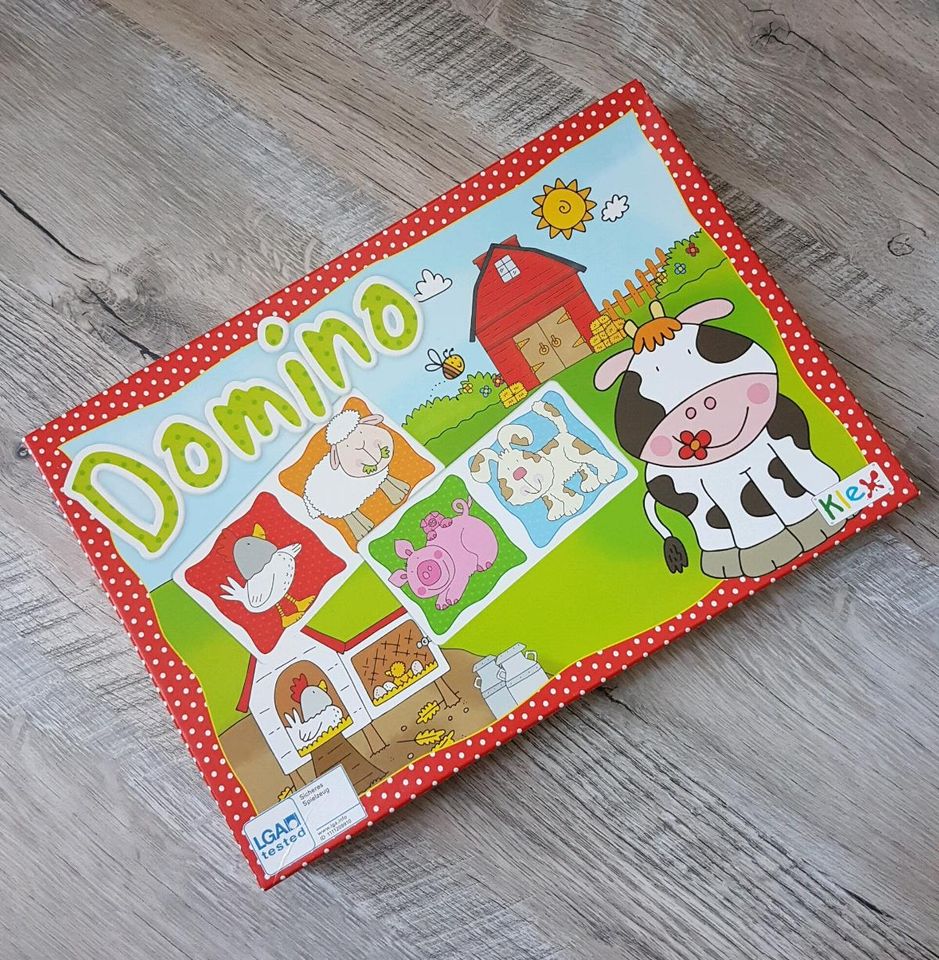 Klex❤Domino Spiel, Tiere, Bauernhof❤ neuwertig in Dautphetal