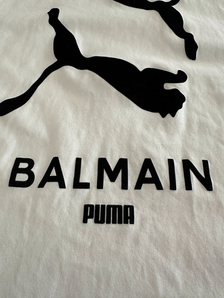 Balmain x Puma T-Shirt Top Sport Oberteil Gr. S in Frankfurt am Main