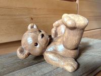 Großer Teddybär, liegend aus Keramik Hessen - Rotenburg Vorschau