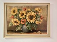 Schönes, altes Bild! „ Sonnenblumen mit Mohn“ (80x60) Bayern - Weiherhammer Vorschau