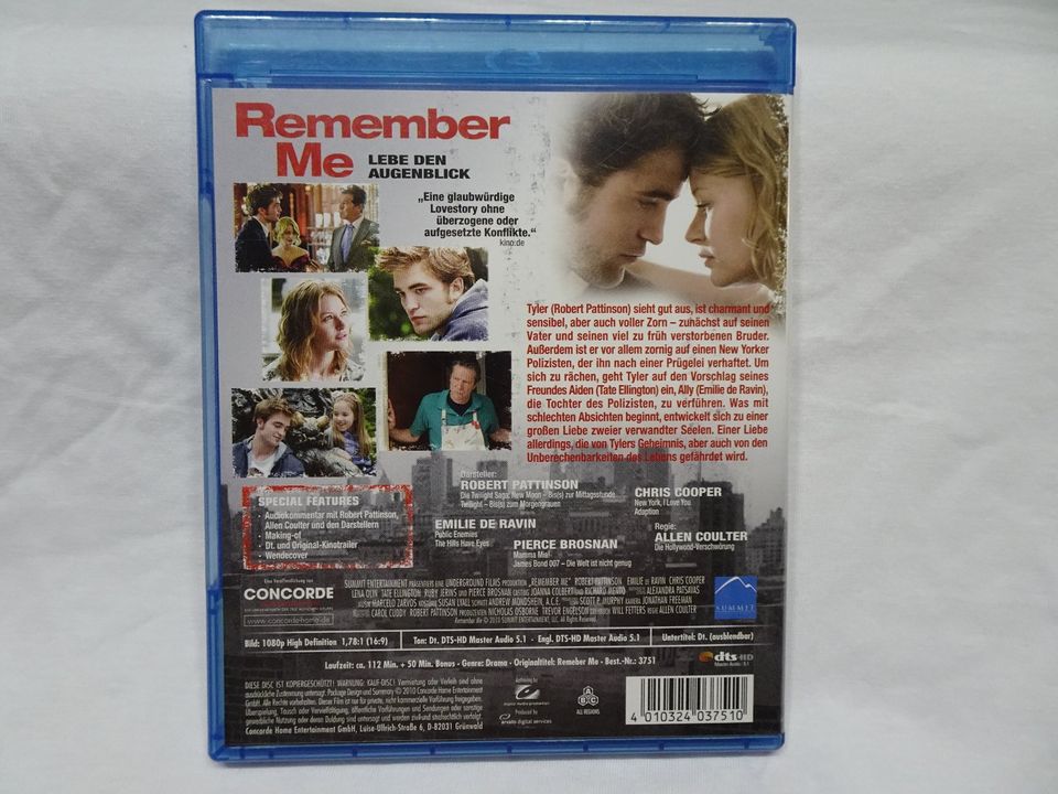 Blu-ray Disc original DVD Film Remember Me, Robert Pattinson in Hattingen