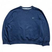 (L) Nike Vintage Sweater Heavy Pullover Mini Swoosh Weiß Baden-Württemberg - Gaggenau Vorschau