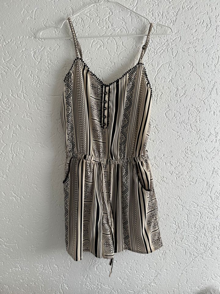 Mango Jumpsuit Overall schwarz beige Weiss Gr.XS/S in Köln