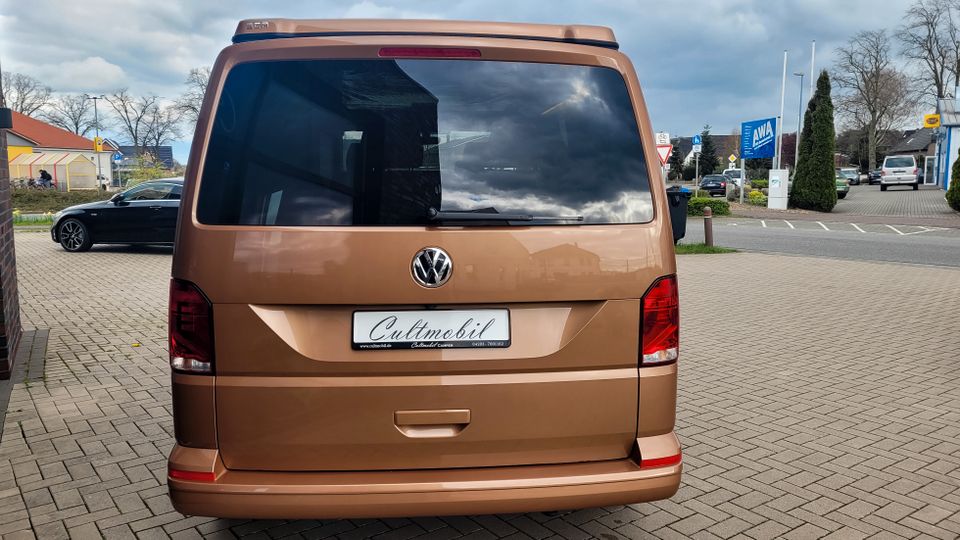 VW Bus T6.1 Camper NEU mit Ausbau 150PS Lichtautomatik MFL Standheizung Rückfahrkamera Sitzheizung Regensensor Tempomat ACC Wohnmobilzulassung Wohnmobil Campervan in Syke