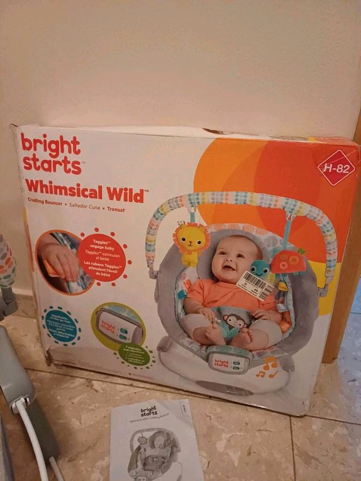 Bright Starts whimsical wild Cradling Bouncer Wippe in Duderstadt