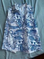 Sommerbluse Bluse  top monki blau weiß xs 34 wie neu Bayern - Würzburg Vorschau