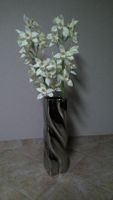 Blumenvase Höhe 54 silber mit Blumen 2x Künstliche Orchideen Baden-Württemberg - Mannheim Vorschau