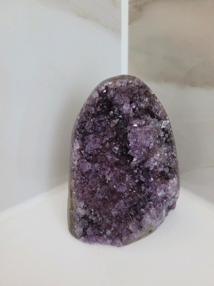 Amethyst Drusen, geschliffen in Kirn