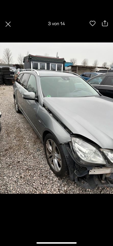 Geschlachtet wird ein Mercedes E-Klasse W212 E300CDI in Gotha