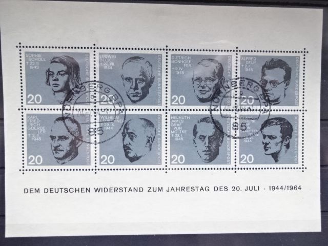 Briefmarken Deutschland Block, gestempelt, 1964 in Gremmendorf
