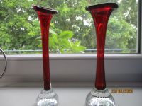 Murano Glas Vasen Paar Vintage rot weiß Rheinland-Pfalz - Mayen Vorschau