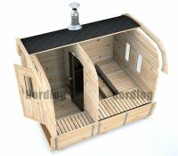 LUXURY NordLog SAUNA BUS 2,3 x 3,0m /Eckbänke/ GARTENSAUNA Baden-Württemberg - Weil der Stadt Vorschau