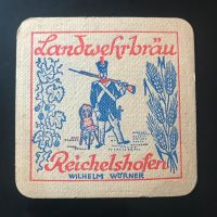 1 Vintage Bierdeckel Landwehrbräu Reichelshofen Bayern - Coburg Vorschau