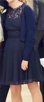 Konfirmation, Kleid, Esprit Gr. M, Spitze und Chiffon dunkelblau Niedersachsen - Bockenem Vorschau
