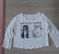 C&A Shirt kurz weiss Hund Katze 134 140 Hessen - Fulda Vorschau