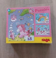 Haba 3 Puzzle Einhorn Glitzer 18 +15 + 12 Teile Sachsen-Anhalt - Stendal Vorschau