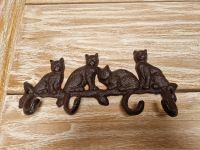 Hakenleiste Katzen Gusseisen Vintage Landhaus Schlüsselhaken Sachsen-Anhalt - Halle Vorschau