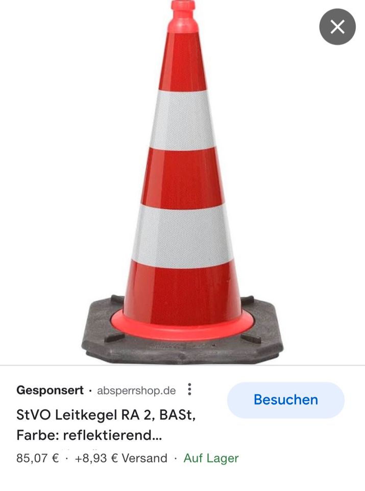 2 Verkehrspylone/Leitkegel Schwer in Duisburg