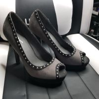 High Heels / Pumps / Peeptoe (grau, 38) Hessen - Gründau Vorschau