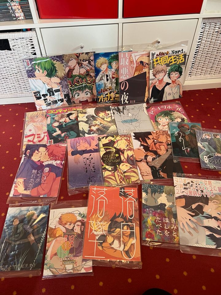 Große Doujinshi manga anime sammlung yaoi boys love haikyuu jjk in Mainhardt