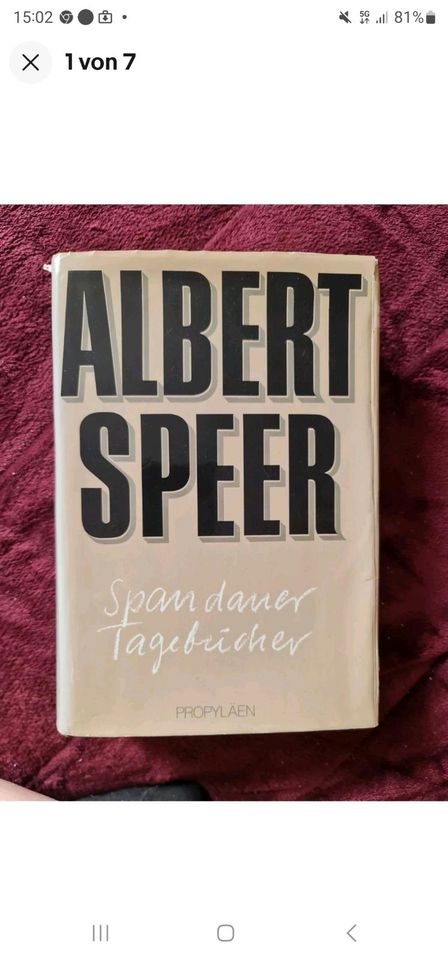 Albert Speer Spandauer Tagebücher, handsigniert!. Erstausgabe! in Berlin