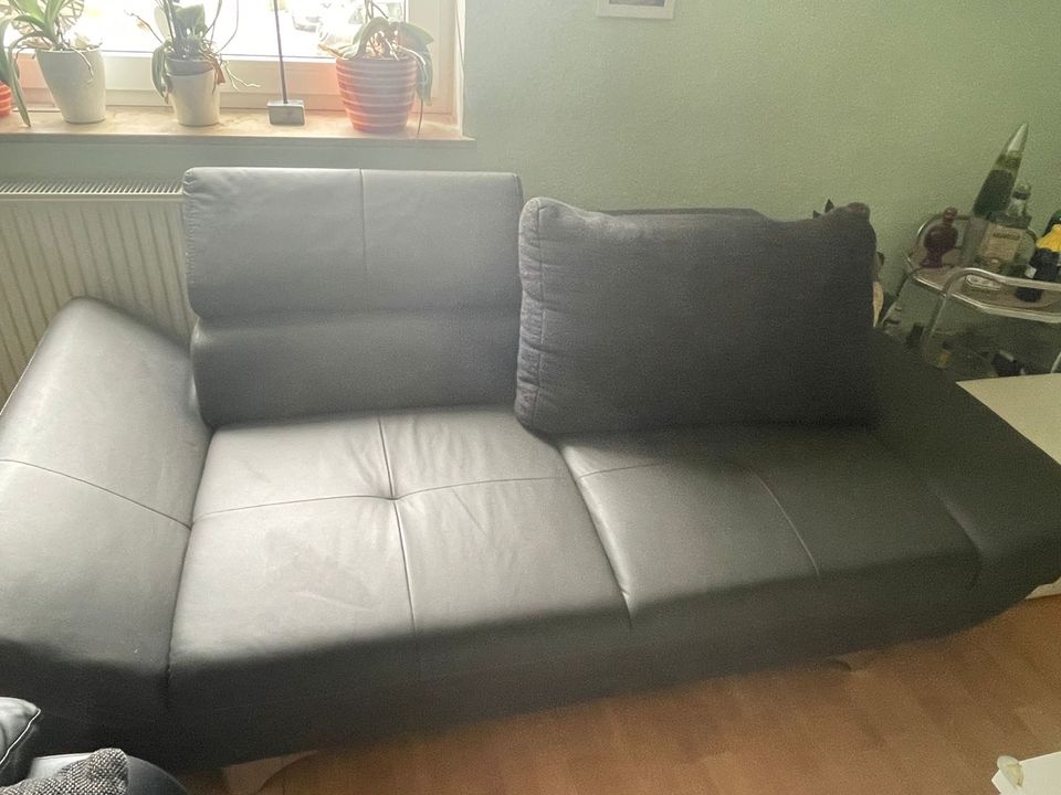 2x Sofa grau Lederimitat in Nordhausen