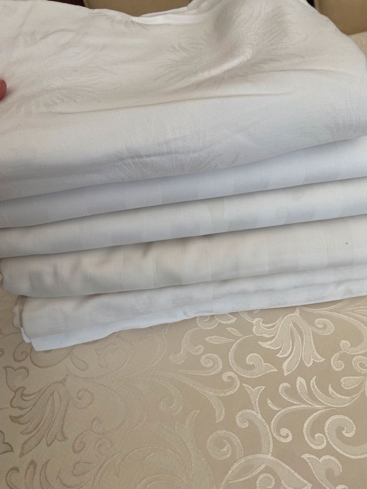 Damast Bettwäsche für Decken 6 Stück in Seggebruch