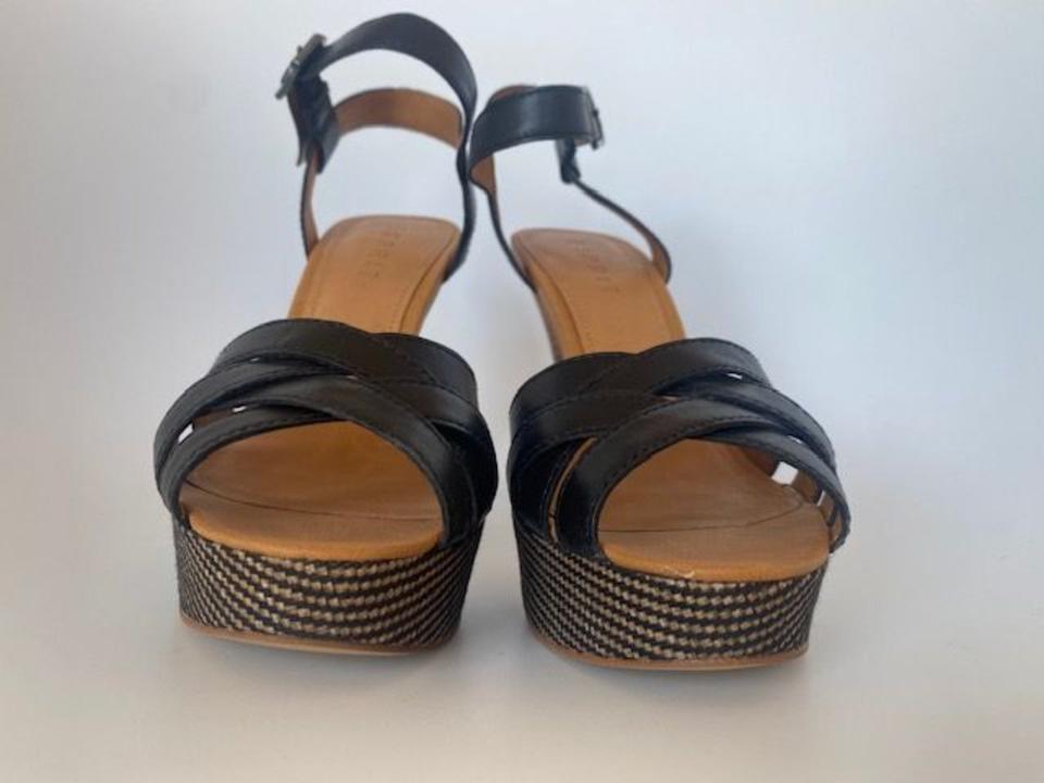 Esprit, High Heels, Plateau, Sandalette, Größe 39, schwarz in Bönnigheim