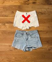 Jeans Shorts | Pimpkie | Gr. XS | Blau & Weiß Bayern - Weyarn Vorschau