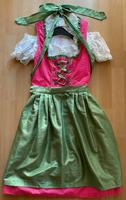 DIRNDL DAMEN FRAUEN KLEID MIT SCHÜRZE NKD XS 34 PINK GRÜN KURZARM Bayern - Krumbach Schwaben Vorschau