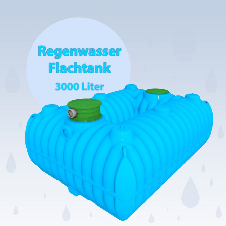 3000 Liter Flachtank, Erdtank, Zisterne, Wassertank, Tank,Garten in Riesa